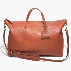 Madewell Transport Weekender Leather Duffel Bag